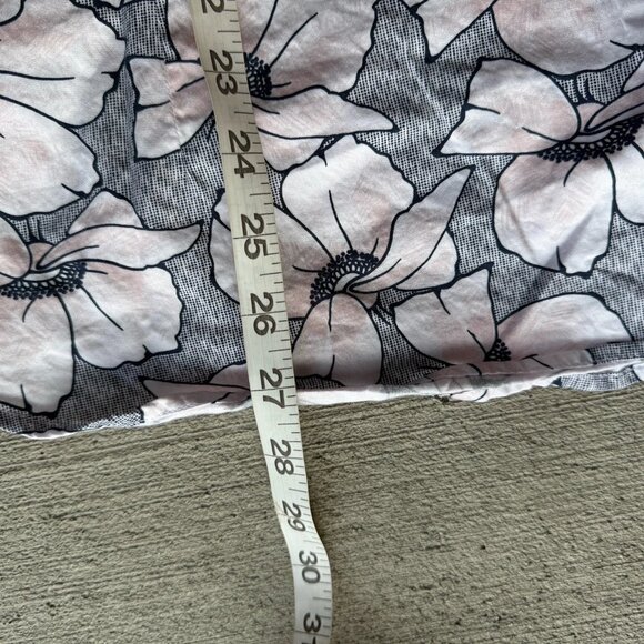 Ted Baker London Floral Short Sleeve Button Shirt Size 3 (M) Pink Gray Cotton - Picture 5 of 5